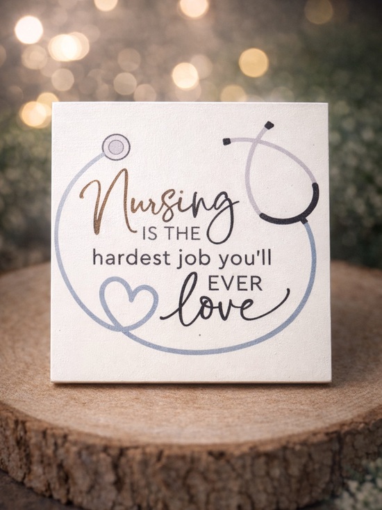 Hallmark Other - Hallmark Nursing Stethoscope Wall Art in White, Gold, Black, Gray, Blue